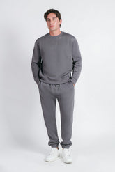 PANTALONE JOGGER DA TUTA GRIGIO SCURO